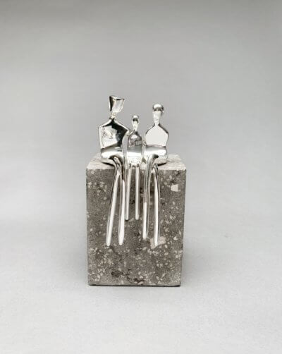 Silver family of three