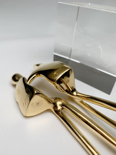 Gold plated collectible bronze figurines