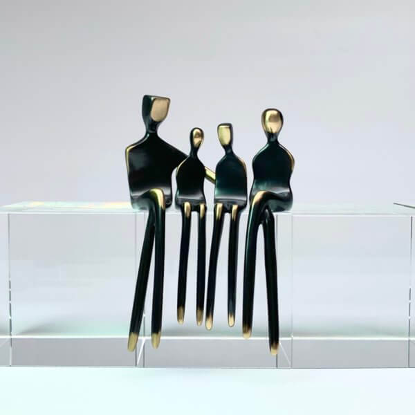 family of four sculpture