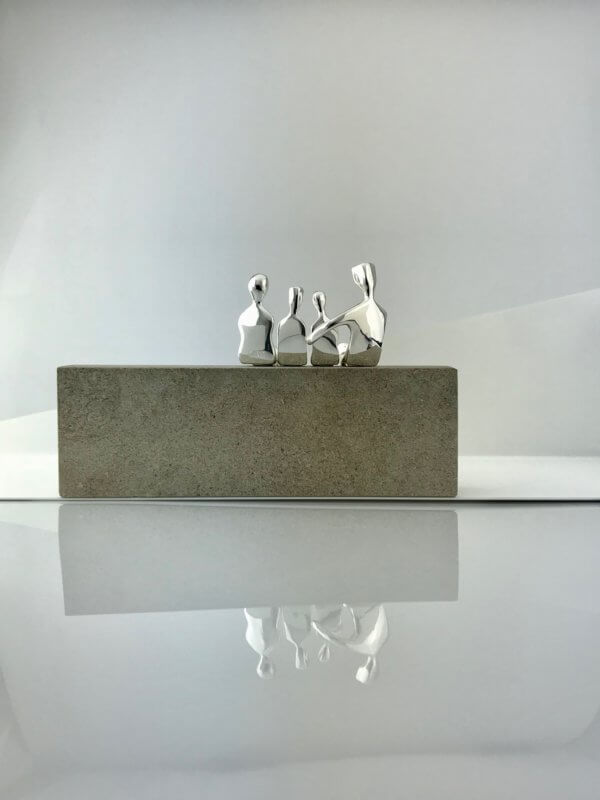 Family of four Caress silver back side