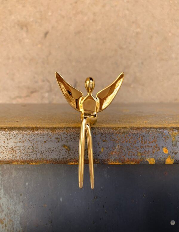 gold angel figurine
