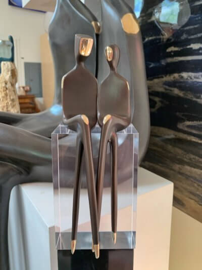 The Two of Us 10" Bronze sculpture couple