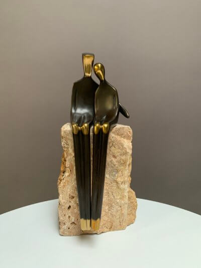 Close to Me 10" dark brown statue