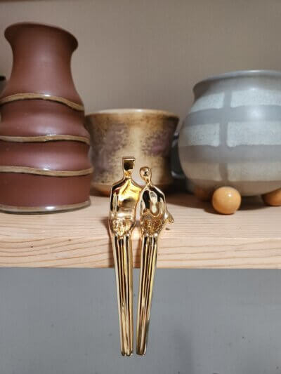 Close to Me Gold Sculpture 4.25" Anniversary Gift