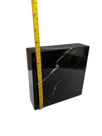 square black marble base