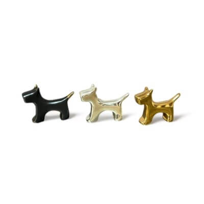 miniature metal dog figurines