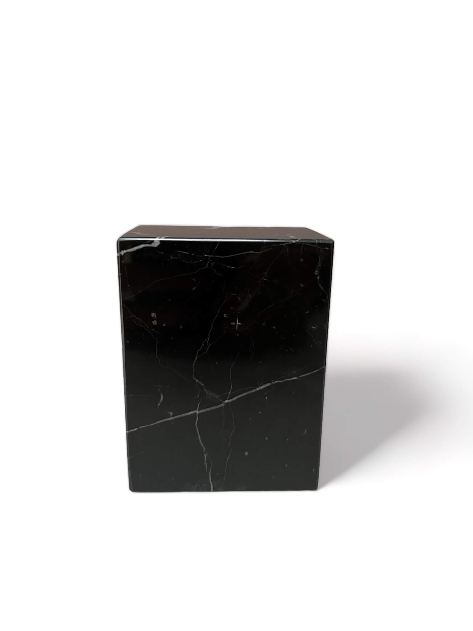 nero marquina black marble base 4x3x2