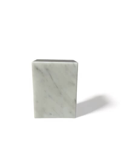 Carrara white marble base 4x3x2