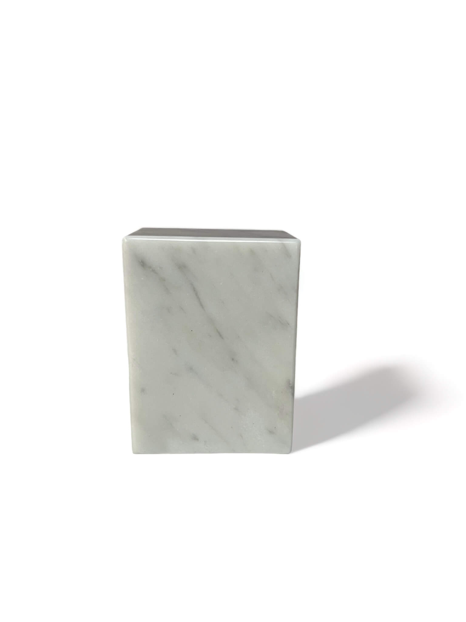 Carrara white marble base 4x3x2