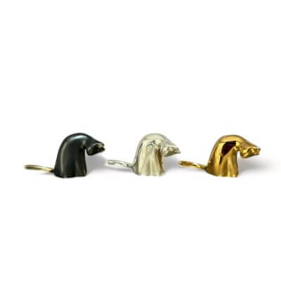 miniature metal cat figurines