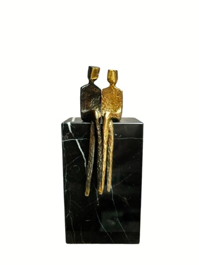 Gay couple sculpture in bronze