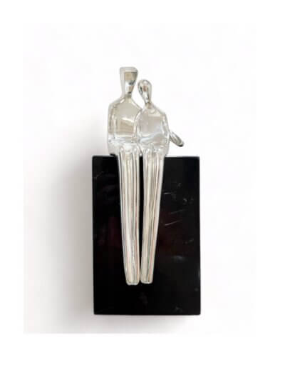 elektroformed gloss 999 silver sculpture