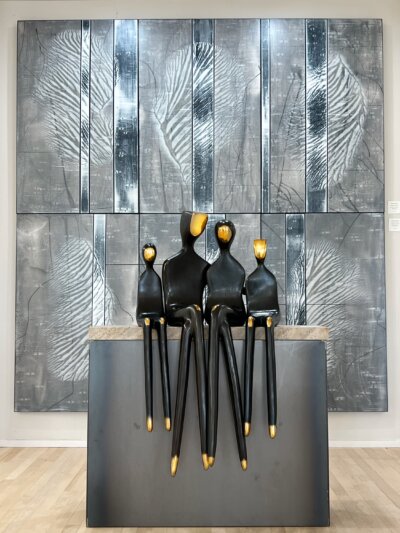 Family of four in 42" with Alexander Salazar fine art