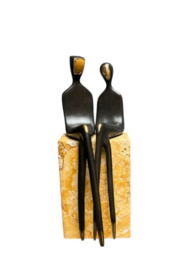 The Two of Us 10 inch Classic Patina with Highlights