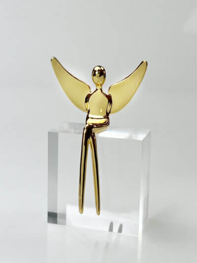 gold angel statue for the home altar